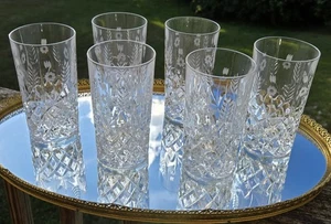 STEPHANIE By GODINGER Highball Glasses Discontinued Set Of 6 - Picture 1 of 13