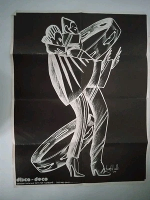 TURTEL ONLI African American Art Poster DISCO DECO 1977 Chicago  - Image 1 of 3