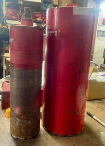 Hilti Part 11825207 8" Diameter x 20" & 5"x17" USED w Quick Lock Adaptor - Picture 1 of 2