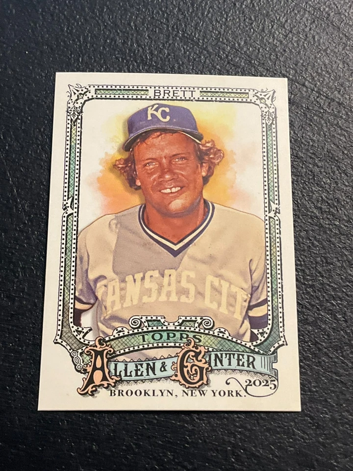 Topps Allen & Ginter 2025 impresión corta SP #308 George Brett, Kansas City Royals Foto 1 de 1