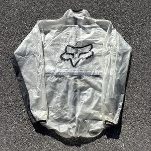 Impermeable Fox Racing PVC Transparente Transparente Talla Mediana Motocross - Imagen 1 de 9