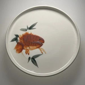 Handbemalte Koi Fisch Dekorative Porzellan Standschale Herzstück, Japan 8,5" - Bild 1 von 14