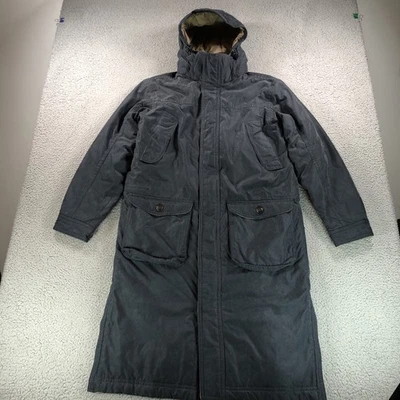 LL Bean Coat Mens Medium Blue Nor'easter Commuter Lined Parka Insulated Long - Image 1 of 4