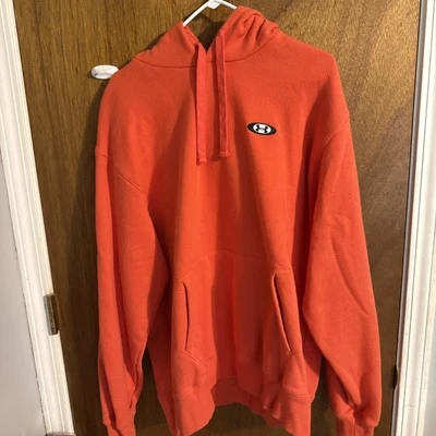 Under Armour Men's Originator Logo Fleece Hoodie - Orange/Red - Large Foto 1 de 4