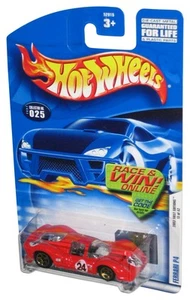 Hot Wheels 2002 First Editions 13/42 Red Ferrari P4 Toy Car #025 - Picture 1 of 1
