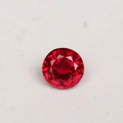 Red Ruby Blood 5.80 Ct. Round Cut Mozambique Certified RARE Loose Gemstone - Image 1 of 4
