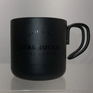 Starbucks Stainless Steel Matte Black Espresso Cup 3 Oz Demitasse 2017 NEW - Picture 1 of 6
