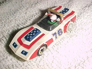 COCHE TRAGAMONEDAS - SPIRIT OF AMERICA - 76 con DRIVER - ESTRELLAS Y RAYAS - TYCOPRO - Imagen 1 de 3