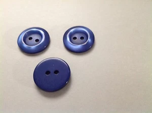 NEW 25 3/4 INCH ROYAL BLUE PEARL MIKE FINISH BUTTONS - Picture 1 of 3