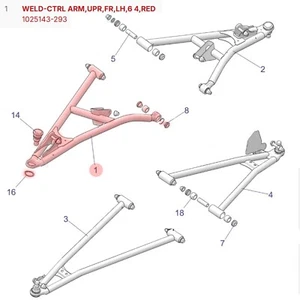 POLARIS Control ARM upper Driver  RZR 1000 High Lifter 2020 2021 2022 - Picture 1 of 16