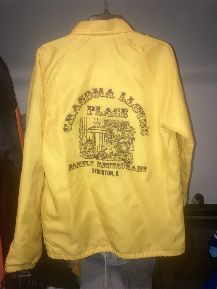 Vintage Chalk Line Stockton, Illinois Windbreaker Jacket Grandma Lloyds Place - Image 1 of 4