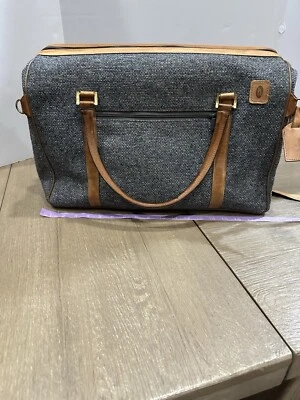 Hartmann Equipaje Tweed Cuero Bisagras Bolso Médico Transporte Fin de Semana 19" De Colección Foto 1 de 4