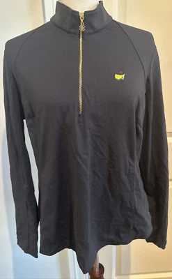 Chaqueta trébol The Masters grande negra rendimiento 1/4 cremallera de Bobby Jones Foto 1 de 4