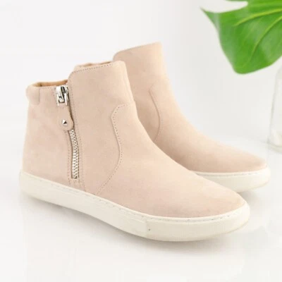 Bota deportiva Gentle Souls Kenneth Cole para mujer Carole talla 7 rubor gamuza botín Foto 1 de 4