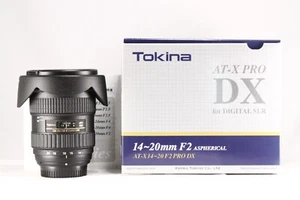 [Mint] Tokina AT-X PRO 14-20mm F2 DX w/Box&Hood for Nikon Wide Angle Japan 99040 - Picture 1 of 6