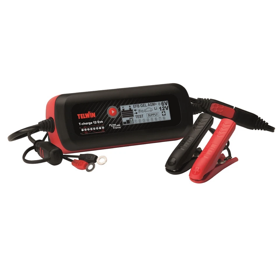Caricabatterie Tester Mantenitore di Carica batteria auto Telwin T-Charge 12 Evo