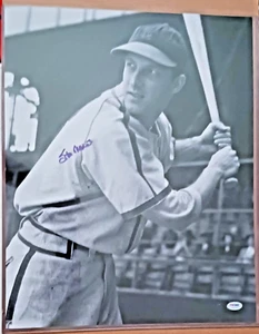 Stan Musial Autographed 16x20 B&W Batting Photo PSA/DNA Authentication - Picture 1 of 2