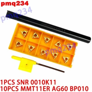 SNR 0010K11 thread turning tool holder + MMT11ER AG60 BP010 threading insert - Bild 1 von 6