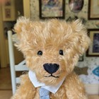 Ooak 1990S Blond Mohair Artist Teddy Bear By Melani Moore,  N. Carolina 16In Euc