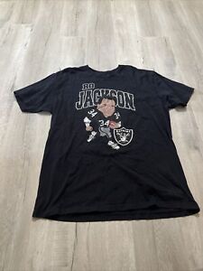 Bo Jackson Raiders T-Shirt Men’s XXL Caricature