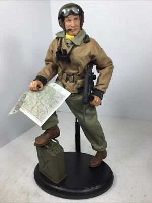 1/6 21ST CENT. US 4TH ARMORED DIV TANK COMMANDER FURY + STAND WW2 DRAGON BBI DID - Image 1 of 4
