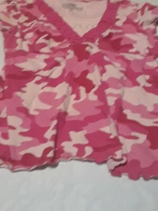 Faded Glory Girls Camouflage Shirt Size L 10/12 - Picture 1 of 3