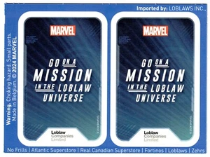 2024 Marvel Go on a Mission in Loblaw Universe MINT Unopened Trading Cards Pair - Picture 1 of 2