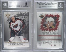 2003-04 Pacific Private Stock Titanium /99 Brent Burns #123 BGS 9 MINT Rookie RC