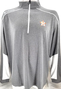 NEW Houston Astros Columbia Omni-Wick Shotgun 1/4 Zip Pullover Shirt Men's 2XL - Picture 1 of 9