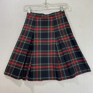 Becky Thatcher Plaid Pleated Uniform Skirt Girls Size 8 - Picture 1 of 6