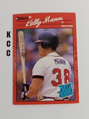 1990 Donruss Baseball Rated Rookie #46 Kelly Mann - Image 1 of 2