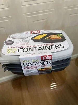Joie Meal Prep 小吃容器 3 件套(深灰色) — 第 1/4 张图片