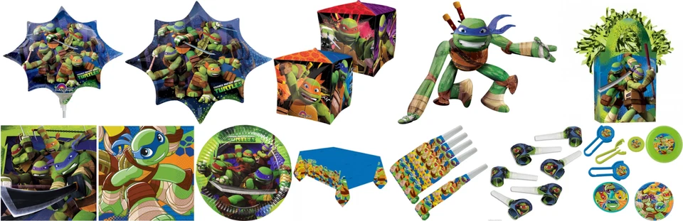 Tortugas Ninja Adolescentes Mutantes Suministros de Fiesta de Cumpleaños Vajilla Decoración Globo Foto 1 de 1