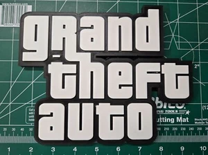 Grand Theft Auto GTA - 3D Printed Fan Art Display Piece 8" Wide Sign - Bild 1 von 6