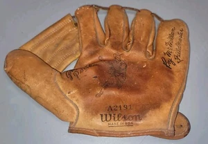 Rare Vintage 1950s wilson a2191 Roy McMillan fieldmaster baseball HTF glove - Picture 1 of 6