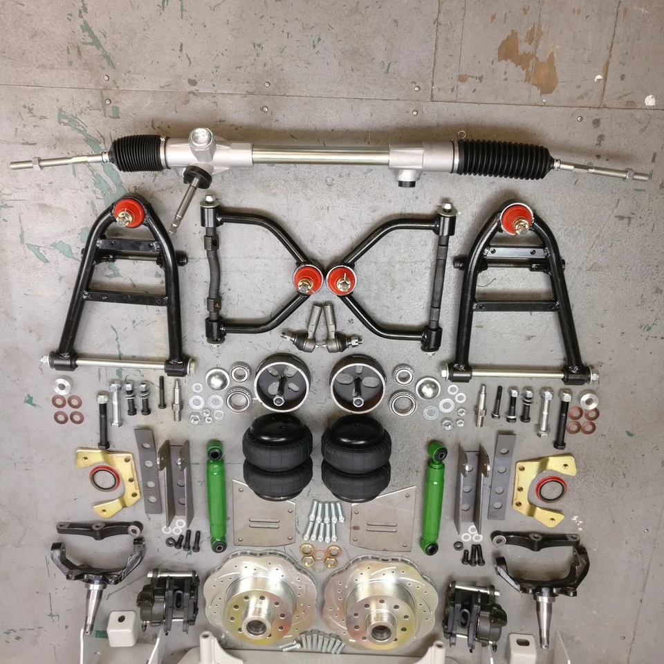 49-54 Chevy Car Mustang II IFS Embolsado 2" Caída 5x4.75 Manual LHD Rack scta Foto 1 de 4