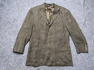 Polo Ralph Lauren Blazer Mens 42R Made in Italy Linen Sport Coat Jacket - Image 1 of 4