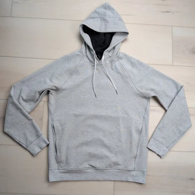 Lululemon City Sweat Pullover Hoodie Mens Medium Heathered Gray Stretch M3ATLS - Image 1 of 4