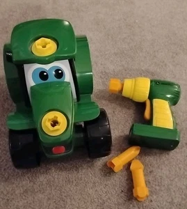 Tomy John Deere Build A Johnny Tractor Set & Drill Working Toy - Free UK P&P - Picture 1 of 8