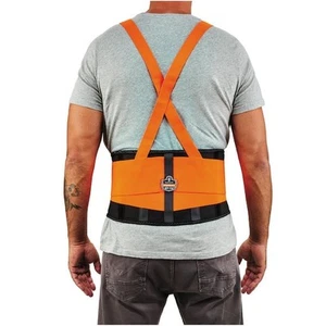 ProFlex 100HV Economy Spandex Hi-Vis Back Support Brace - Medium - Picture 1 of 6