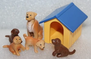 Playmobil Animals " Dogs With Puppy Cottage " Zoo Animal Park Farm Ocean Top - Picture 1 of 1