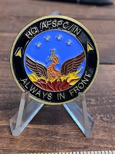AFSPC Air Force Space Command HQ Intelligence Challenge Coin - Rare Coin - Spook - Picture 1 of 4
