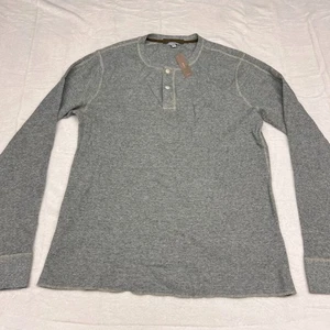 Wallace & Barnes Thermo Shirt Herren XXLT grau Waffelstrick Henley Tee Freizeit - Bild 1 von 8