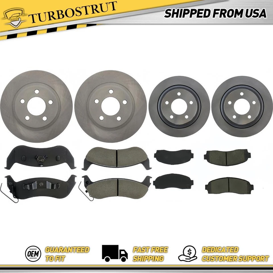 Kit de pastillas de freno delanteras y traseras OE para Ford Ranger 2010 2011 2,3 L Foto 1 de 1