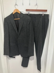 Traje de hombre Calvin Klein 3 piezas mezcla de lana, gris, talla 40L - Imagen 1 de 6