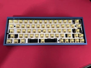 Blue Tofu 60 Keyboard with ANSI Layout DZ60 PCB and Aluminum Plate - Photo 1/2