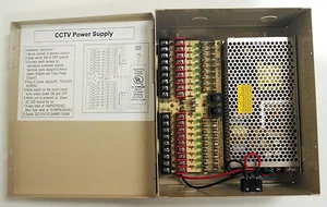 Power Supply Box for CCTV CAMERAS 18 Ports DC12V 12.5Amp PS18DC-12.5AMP - Picture 1 of 2