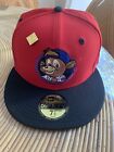 Chicago Cubs 7 1/2 “Clark The Bear” Capsule New Era Fitted w/Pin Red -SHIPS FREE
