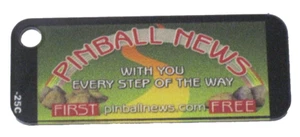 Portachiavi in plastica Pinball News Promo Pinball - NUOVO - Foto 1 di 1