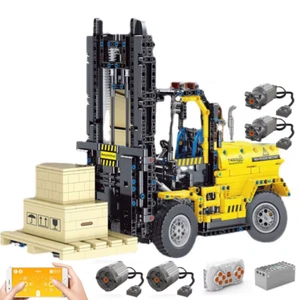 RC Engineering Vehicle Building Blocks Bulldozer Earthmoving Vehicle City Engine - Picture 1 of 18